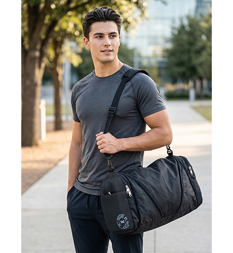 JD KLC-GB-60004 Armstrong Duffle Bag – Black