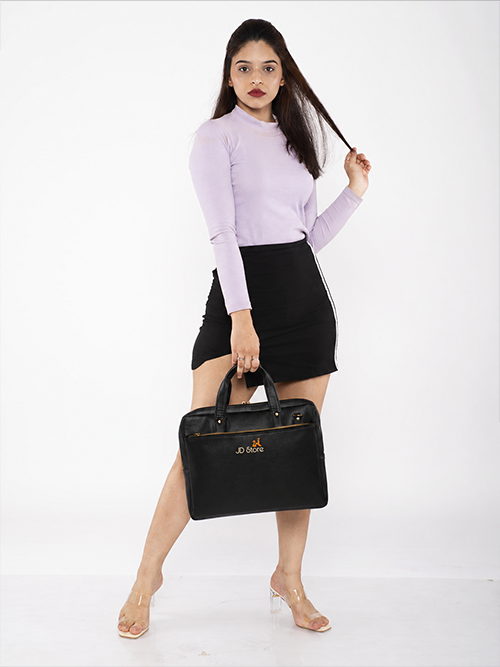 JD FC-4039 Scarlett Laptop Messenger Bag – Black