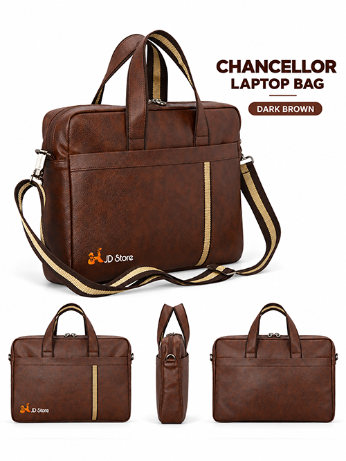 JD FC-4032 Chancellor Laptop Messenger Bag – Tan
