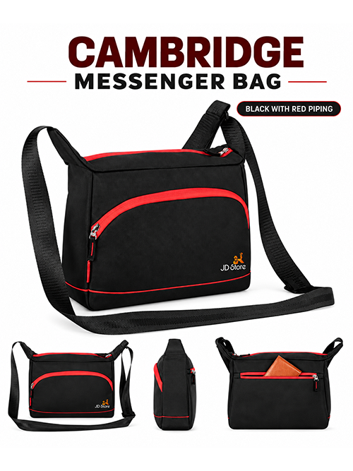 JD MSB-8003 Cambridge Messenger Bag – Navy
