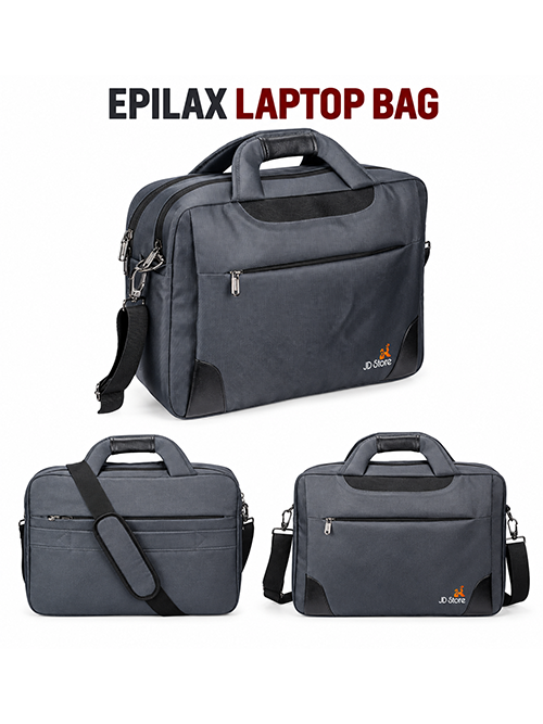 JD KLC-FC-40001 Epilax Laptop Messenger Bag – Black