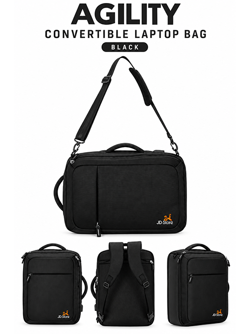 JD FC-4014 Agility Convertible Laptop Bag – Navy