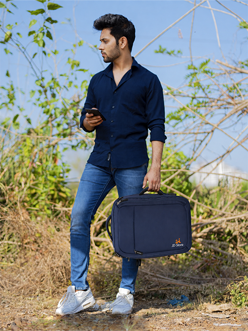 JD FC-4014 Agility Convertible Laptop Bag – Navy