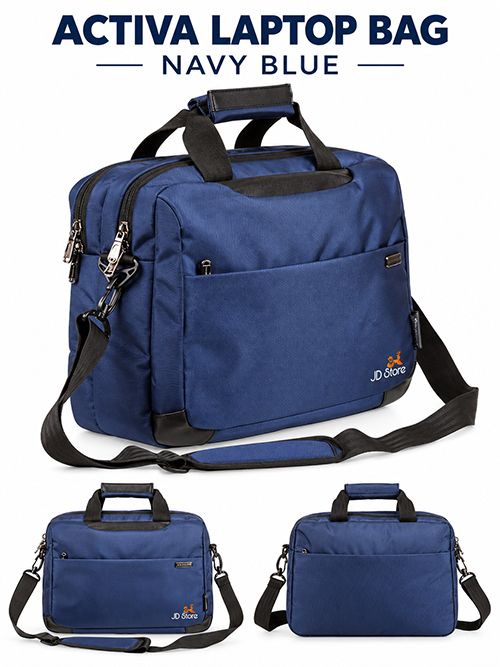 JD FC-4006 Activa Laptop Messenger Bag – Black