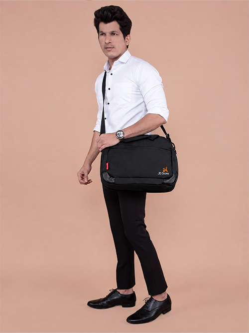 JD FC-4006 Activa Laptop Messenger Bag – Black