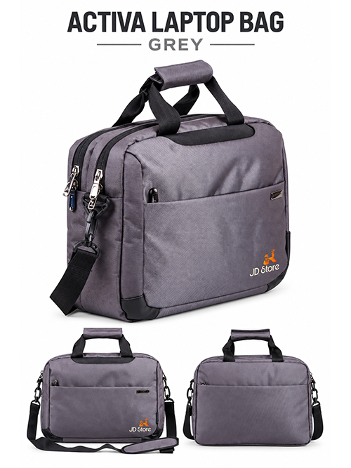 JD FC-4006 Activa Laptop Messenger Bag – Black