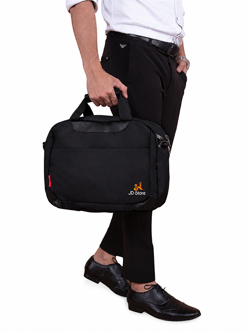 JD FC-4006 Activa Laptop Messenger Bag – Black