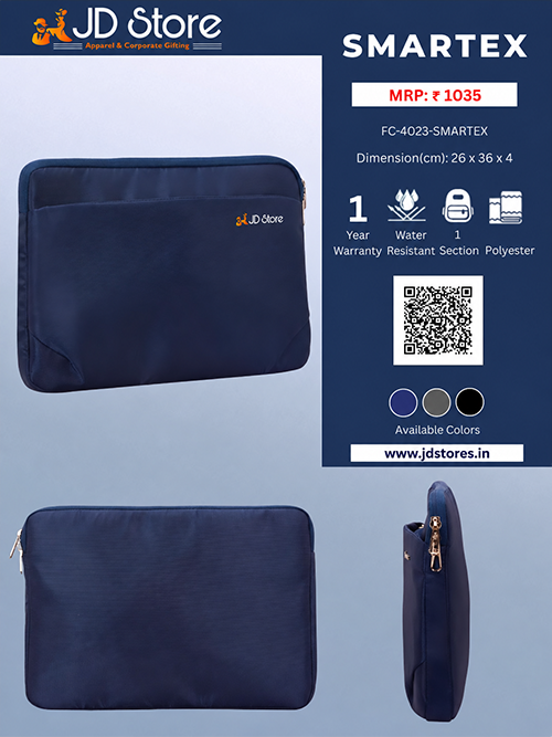 JD FC-4023 Smartex Laptop Sleeve – Navy