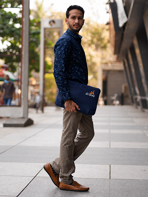 JD FC-4023 Smartex Laptop Sleeve – Navy