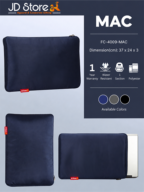 JD FC-4009 Mac Laptop Sleeve – Navy