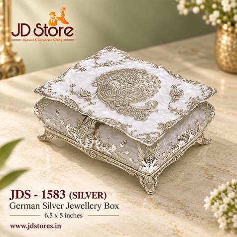 JDS-1583 German Silver Jewellery Box