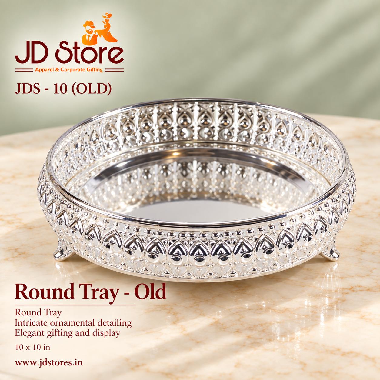 JDS - 10 Round Tray - Old