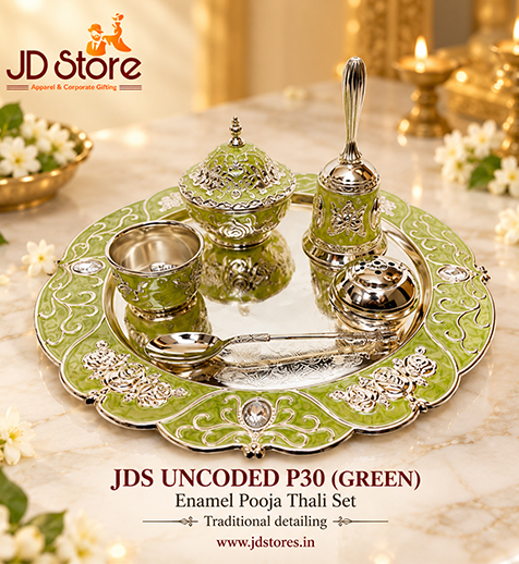 JDS UNCODED P30 Enamel Pooja Thali Set