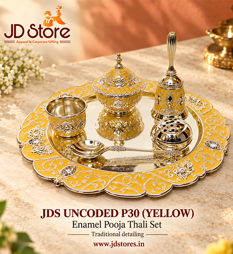 JDS UNCODED P30 Enamel Pooja Thali Set