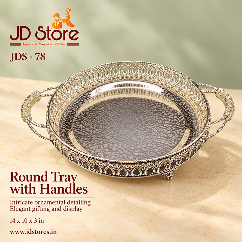 JDS - 78 Round Tray with Handles