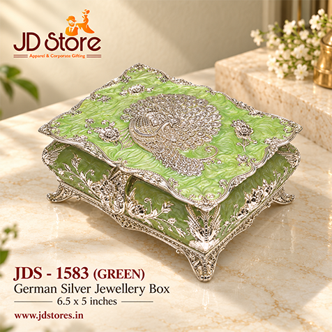 JDS 1583 German Silver Jewellery Box