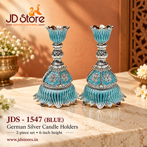 JDS 1547 German Silver Candle Holder