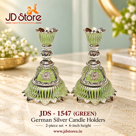 JDS 1547 German Silver Candle Holder