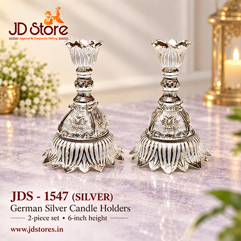 JDS 1547 German Silver Candle Holder