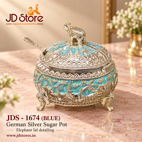 JDS 1674 German Silver Sugar Pot
