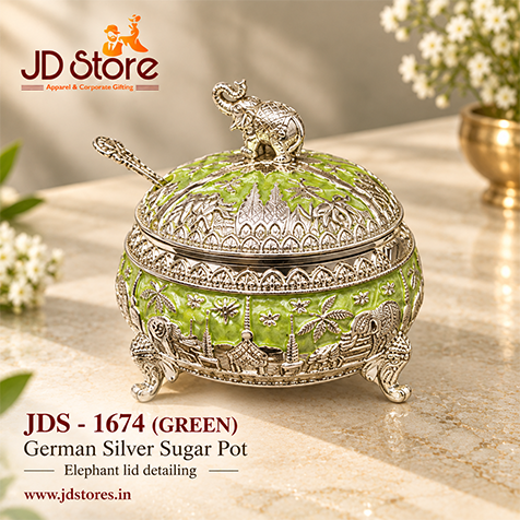 JDS 1674 German Silver Sugar Pot