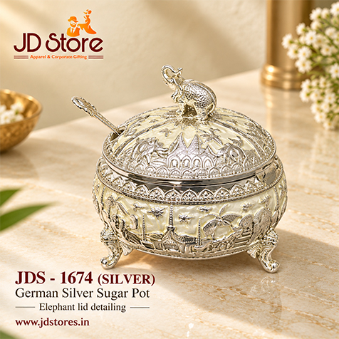 JDS 1674 German Silver Sugar Pot