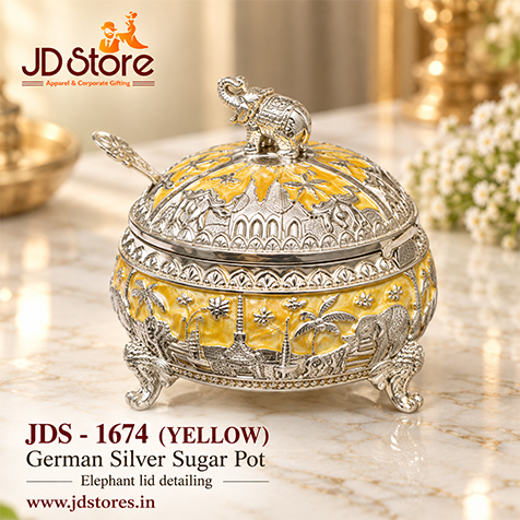 JDS 1674 German Silver Sugar Pot