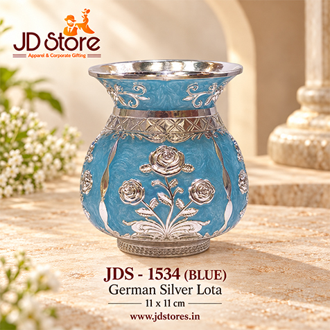 JDS 1534 BLUE German Silver Lota