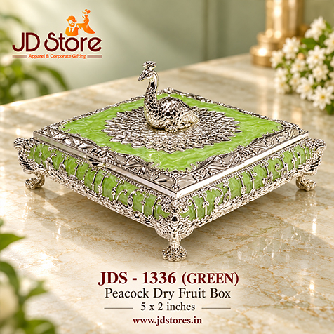JDS 1336 BLUE Peacock Dry Fruit Box