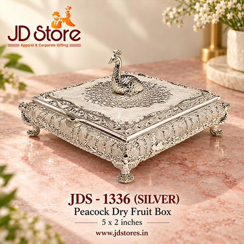 JDS 1336 BLUE Peacock Dry Fruit Box