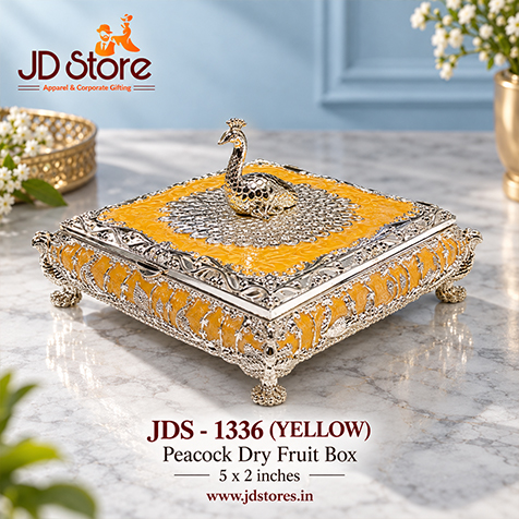 JDS 1336 BLUE Peacock Dry Fruit Box