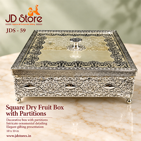 JDS - 59 Square Dry Fruit Box with Partitions