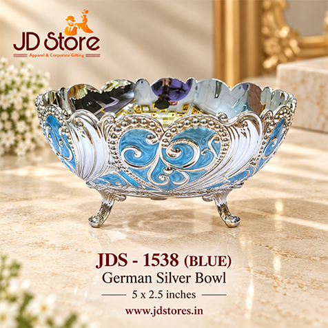JDS 1538 BLUE German Silver Bowl