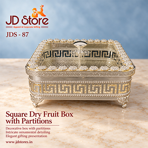 JDS - 87 Square Dry Fruit Box with Partitions