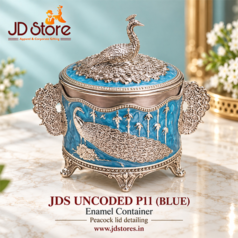 JDS UNCODED P11 BLUE Enamel Sugar Pot