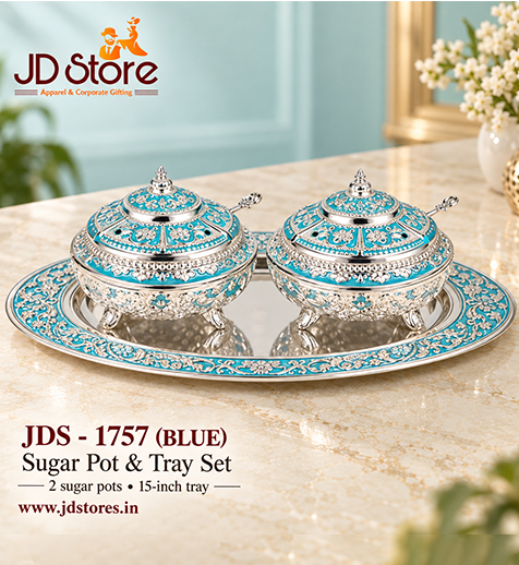 JDS 1757 Sugar Pot & Tray Set
