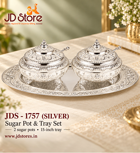 JDS 1757 Sugar Pot & Tray Set