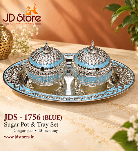 JDS 1756 Sugar Pot & Tray Set
