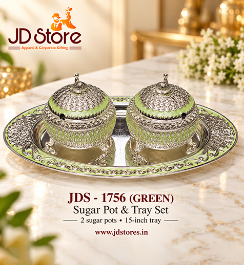 JDS 1756 Sugar Pot & Tray Set