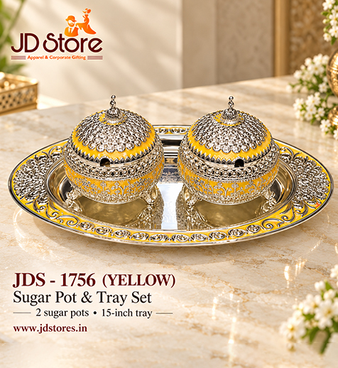 JDS 1756 Sugar Pot & Tray Set