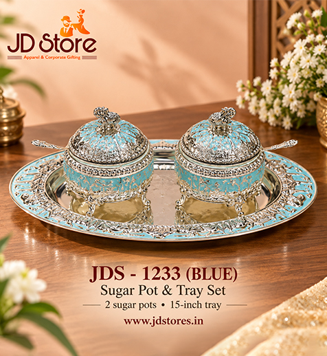 JDS 1233 Sugar Pot & Tray Set