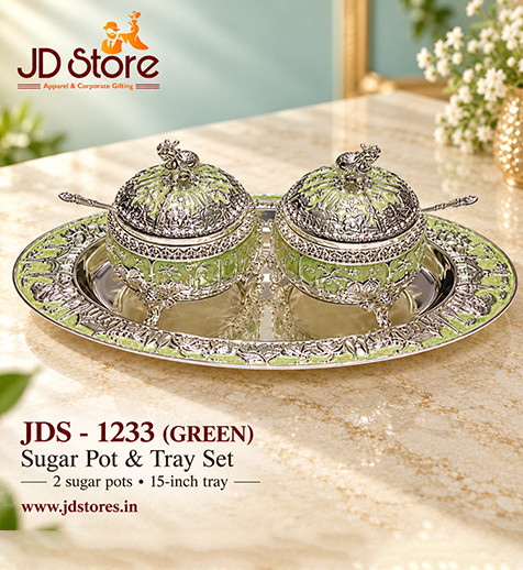 JDS 1233 Sugar Pot & Tray Set