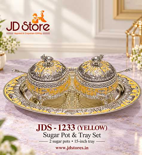 JDS 1233 Sugar Pot & Tray Set