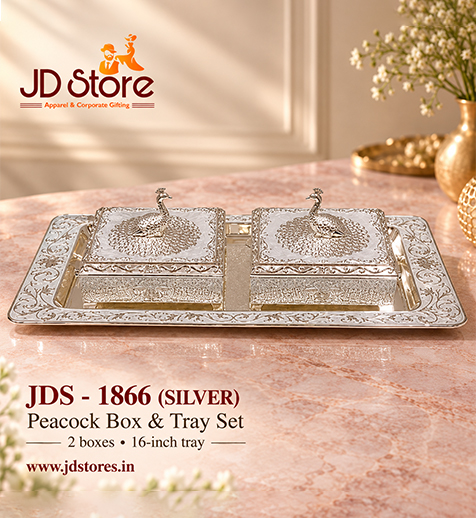 JDS 1866 Peacock Box & Tray Set