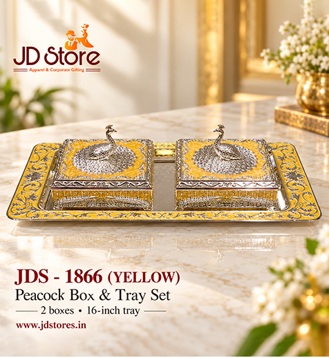 JDS 1866 Peacock Box & Tray Set