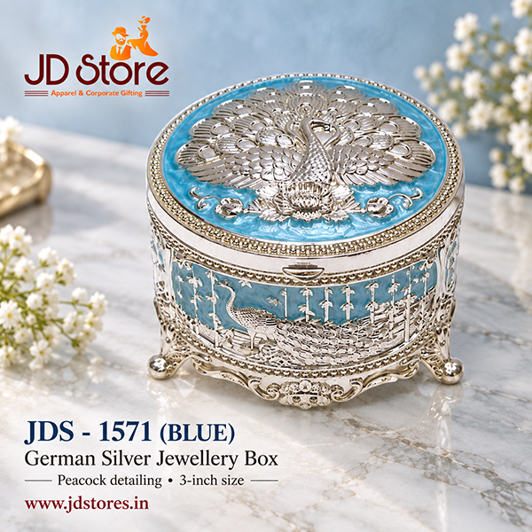 JDS - 1571 German Silver Jewellery Box