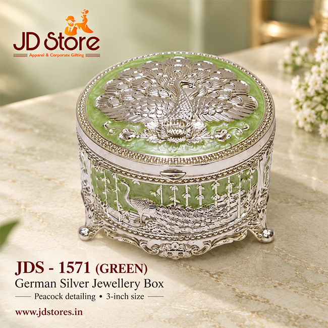 JDS - 1571 German Silver Jewellery Box