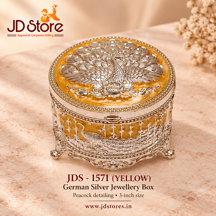 JDS - 1571 German Silver Jewellery Box