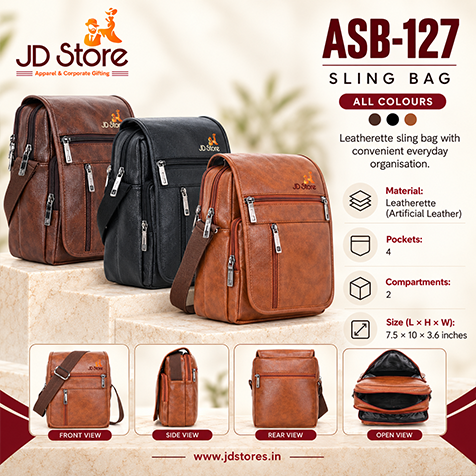 ASB-127 Leatherette Sling Bag