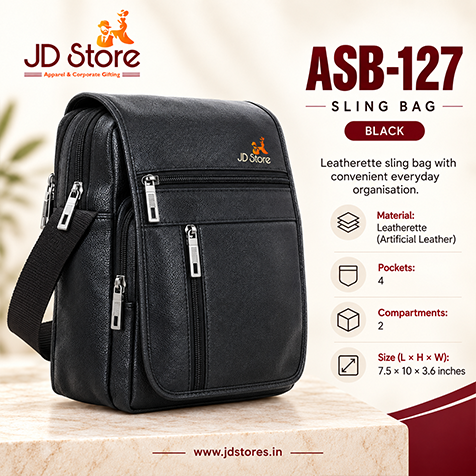 ASB-127 Leatherette Sling Bag